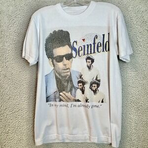 Vintage Style 1993 Seinfeld Kramer Rare Washed White T-Shirt Size S/M